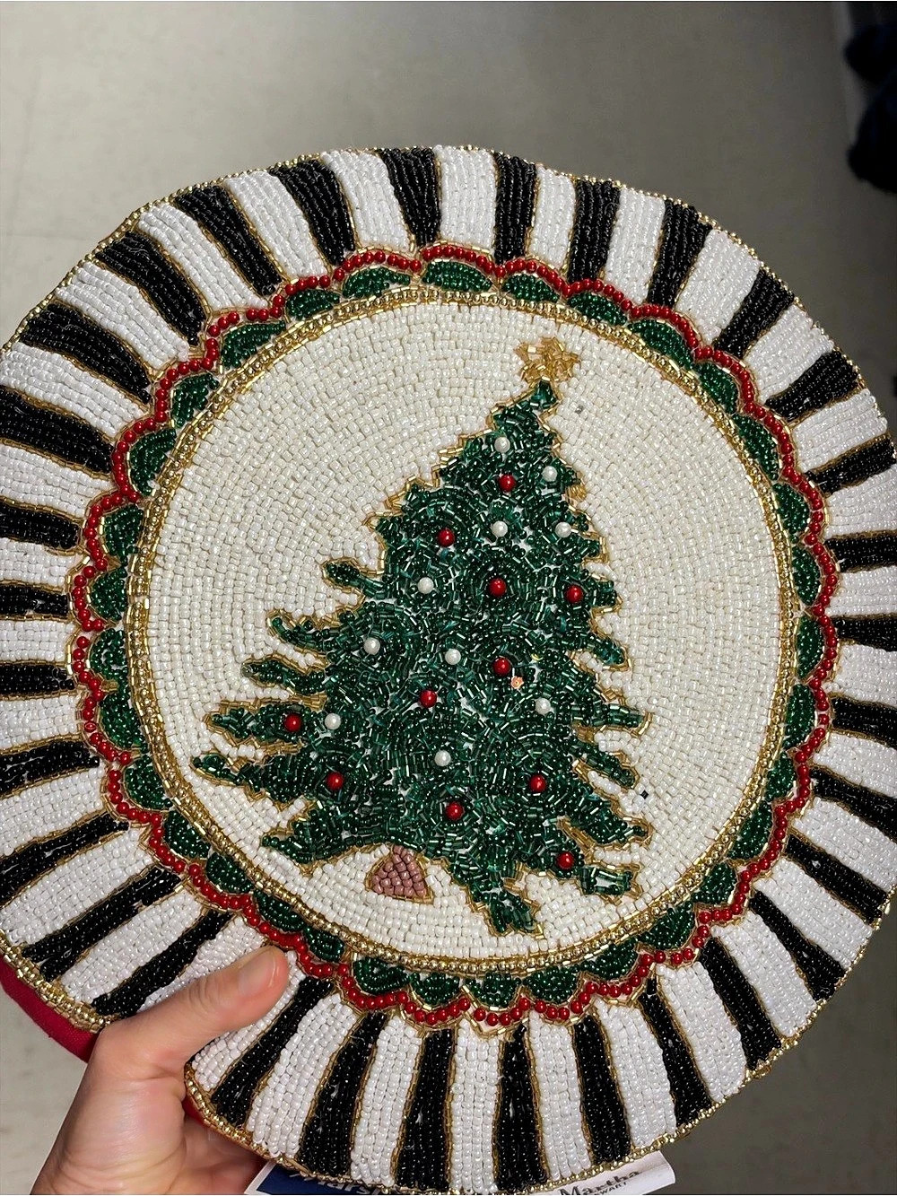 Martha Stewart Beaded Christmas Tree Holiday Decor